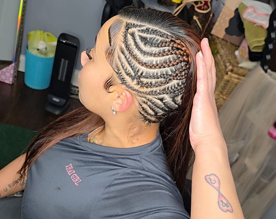 Stitch Braids w_ Clip Ins
